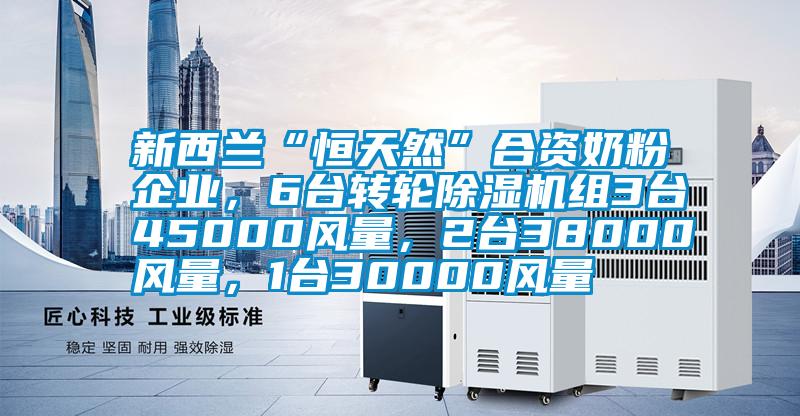 新西蘭“恒天然”合資奶粉企業，6臺轉輪除濕機組3臺45000風量，2臺38000風量，1臺30000風量