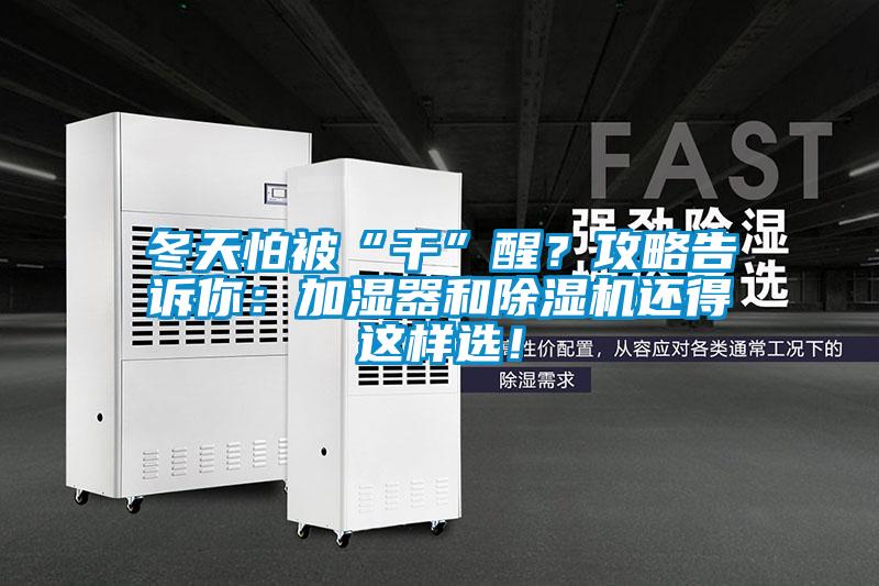 冬天怕被“干”醒？攻略告訴你：加濕器和除濕機(jī)還得這樣選！