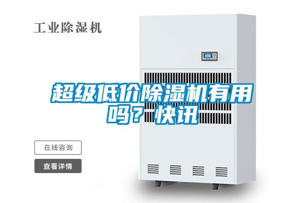 超級(jí)低價(jià)除濕機(jī)有用嗎？快訊