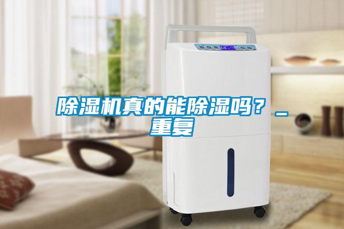 除濕機真的能除濕嗎？_重復