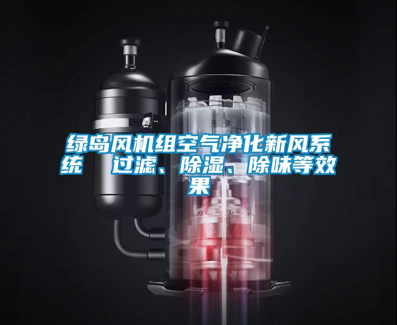 綠島風機組空氣凈化新風系統  過濾、除濕、除味等效果