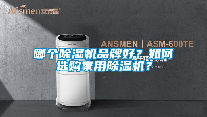 哪個除濕機品牌好？如何選購家用除濕機？