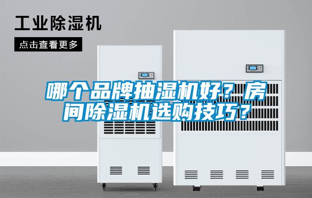 哪個品牌抽濕機好？房間除濕機選購技巧？