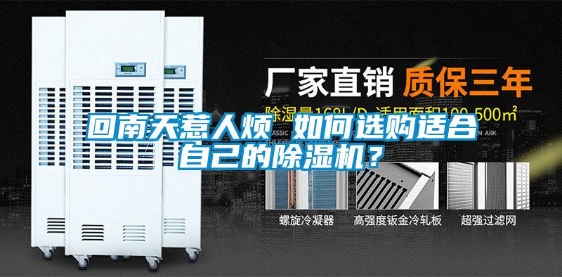 回南天惹人煩 如何選購適合自己的除濕機(jī)?