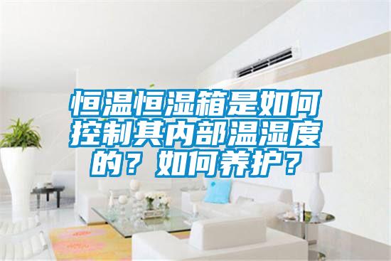 恒溫恒濕箱是如何控制其內部溫濕度的?如何養護?
