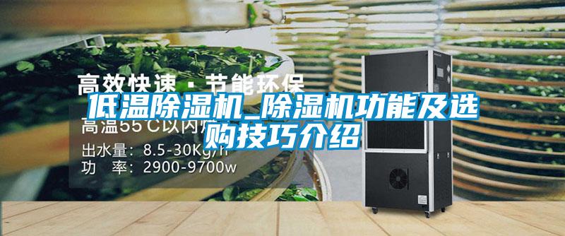 低溫除濕機(jī)_除濕機(jī)功能及選購技巧介紹