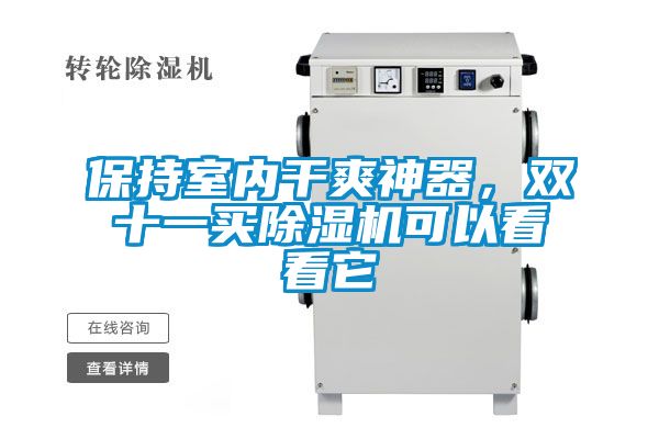 保持室內(nèi)干爽神器,雙十一買除濕機可以看看它