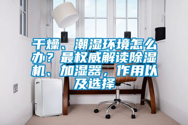干燥、潮濕環(huán)境怎么辦?最權(quán)威解讀除濕機、加濕器,作用以及選擇